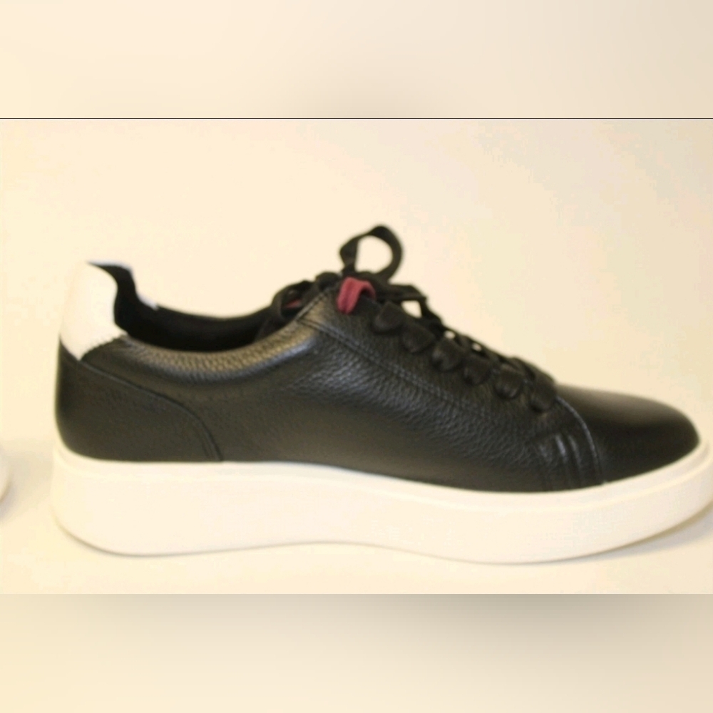 Ted Baker London NEW Layton Black Leather Low Top Sneakers M8.5 W10 41 - Picture 6 of 13